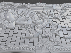 relief for cnc backgammon 3D 프린트 모델