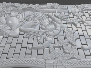 relief for cnc backgammon 3D Print Model