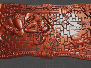 relief for cnc backgammon 3D 프린트 모델
