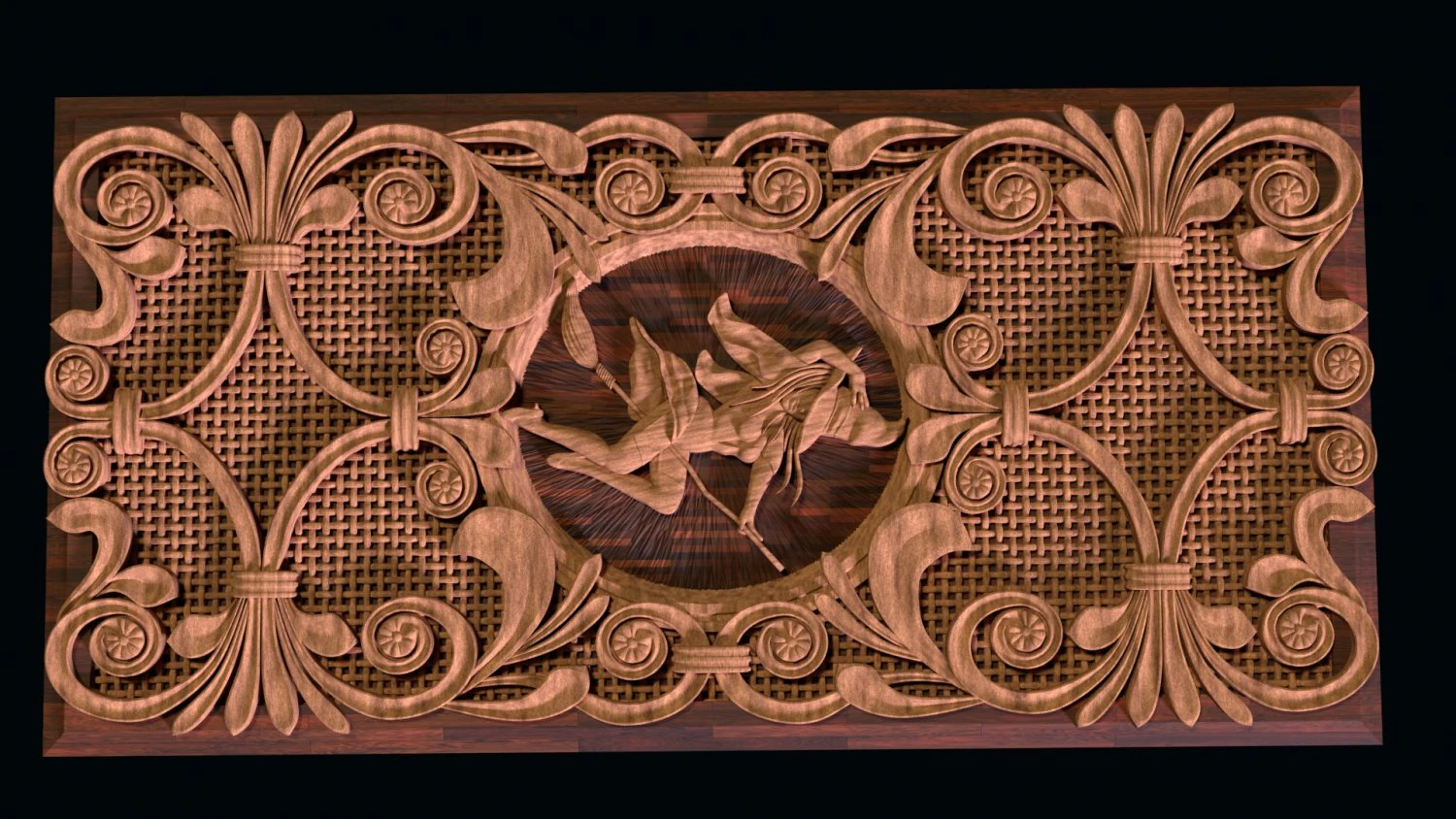 relief for cnc backgammon 3D Print Model .c4d .max .obj .3ds .fbx .stl .blend 