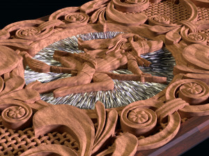 relief for cnc backgammon 3D 프린트 모델