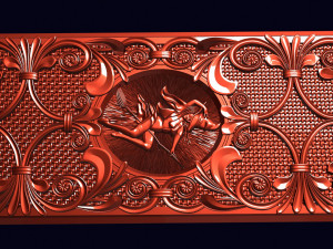 relief for cnc backgammon 3D 프린트 모델