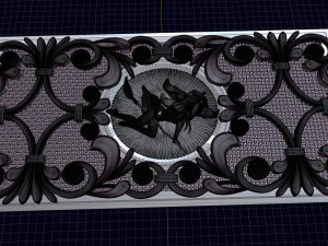 relief for cnc backgammon 3D 프린트 모델