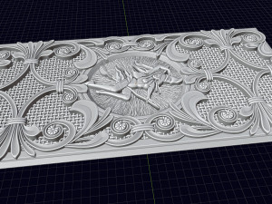 relief for cnc backgammon 3D 프린트 모델