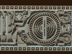 relief steampunk 3D 打印模型
