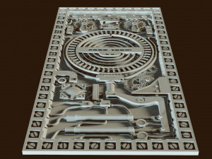 relief steampunk Modelo de impresión 3D