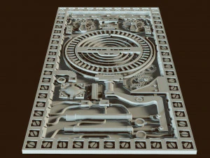 relief steampunk 3D Print Model