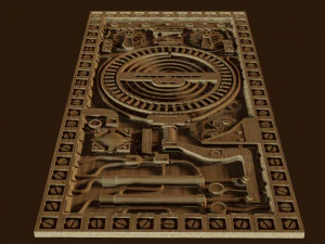 relief steampunk 3D Print Model