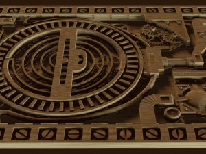 relief steampunk Modelo de impresión 3D