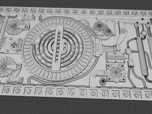 relief steampunk Modelo de impresión 3D