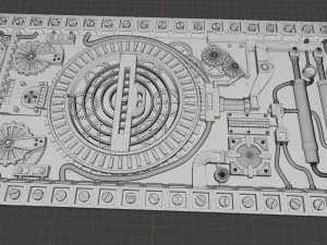 relief steampunk 3D Print Model