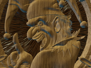 relief for cnc backgammon jester 3Dプリントモデル