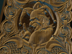 relief for cnc backgammon jester Model do druku 3D