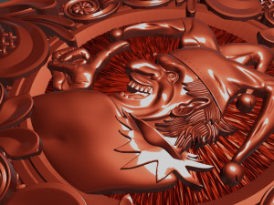 relief for cnc backgammon jester Model do druku 3D