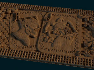 relief for cnc backgammon 3D Print Model