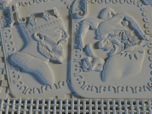 relief for cnc backgammon 3D Print Model