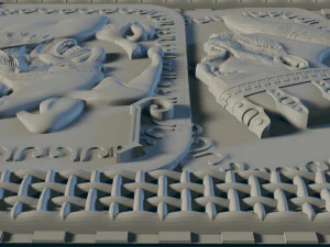 relief for cnc backgammon 3D Print Model
