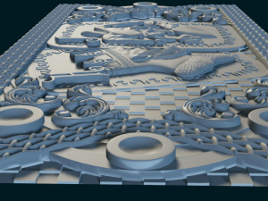 relief for cnc backgammon 3D-printmodel