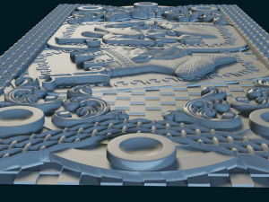 relief for cnc backgammon 3D Print Model
