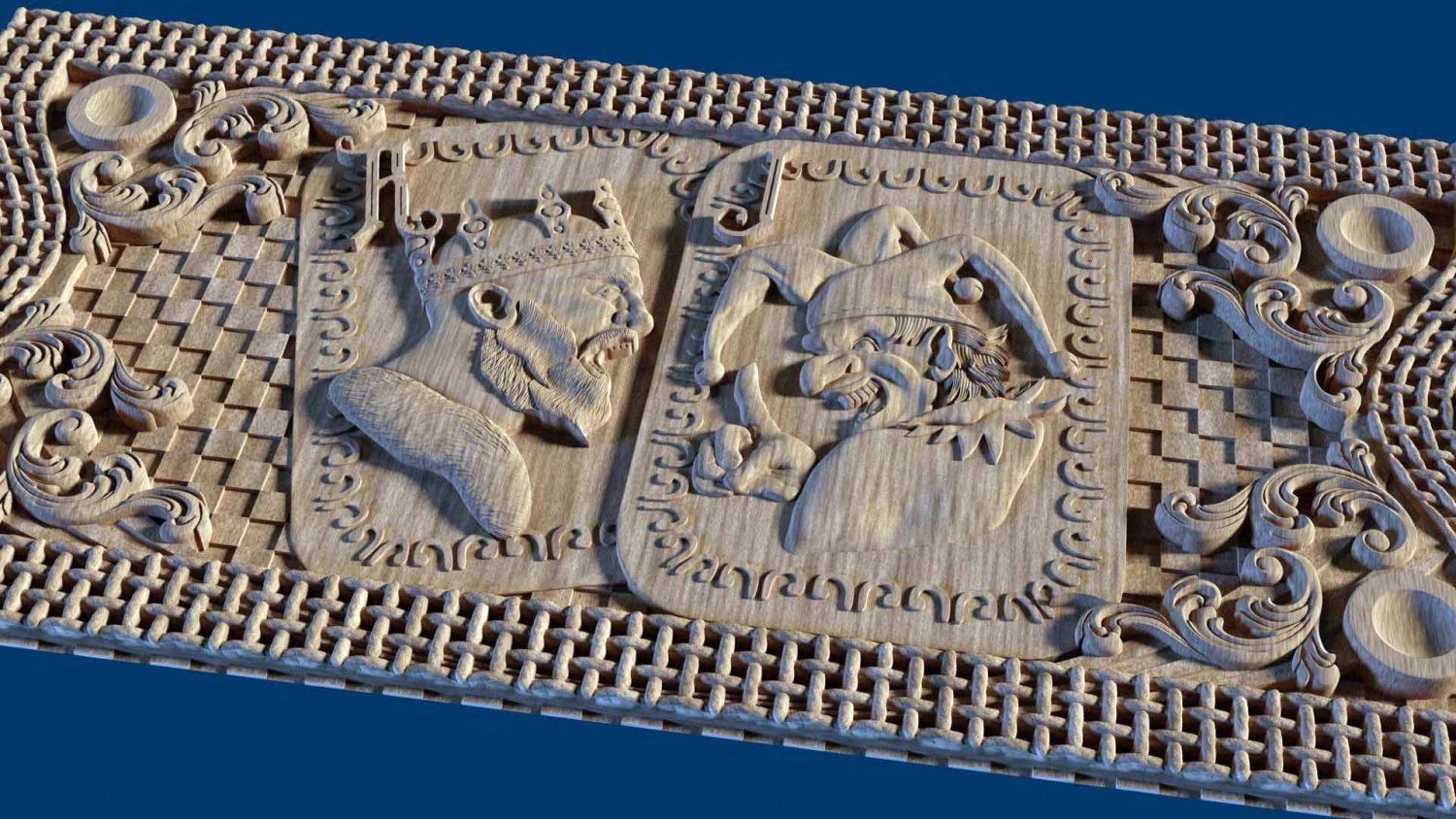 relief for cnc backgammon 3D Print Model .c4d .max .obj .3ds .fbx .stl .blend 