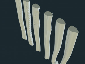 stool leg cnc set 3D 打印模型