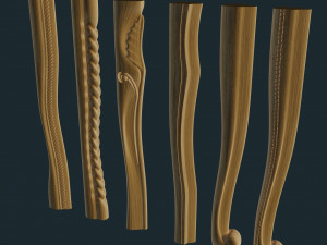 stool leg cnc set 3D 打印模型