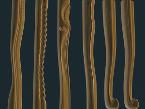 stool leg cnc set 3D 打印模型