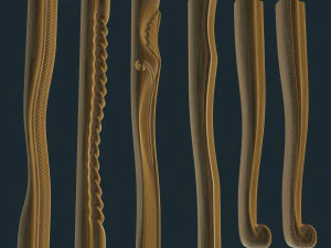 stool leg cnc set 3D Print Model