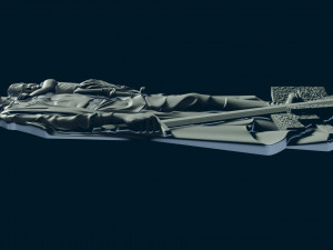 relief war memorial for cnc Modelo de Impressão 3D