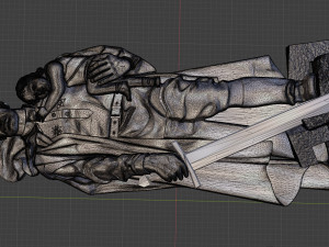 relief war memorial for cnc Modelo de Impressão 3D