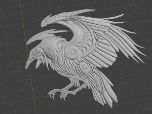relieve para cuervo cnc Modelo de impresión 3D