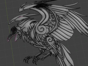 relief for cnc crow 3D Print Model