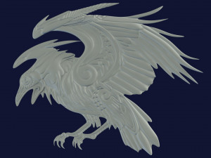 relief for cnc crow 3D-Druckmodell