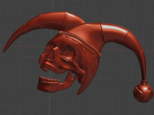 relief for cnc scull jester 3d print 3Dプリントモデル