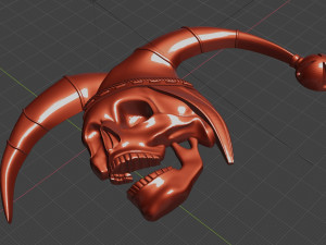 relief for cnc scull jester 3d print 3Dプリントモデル
