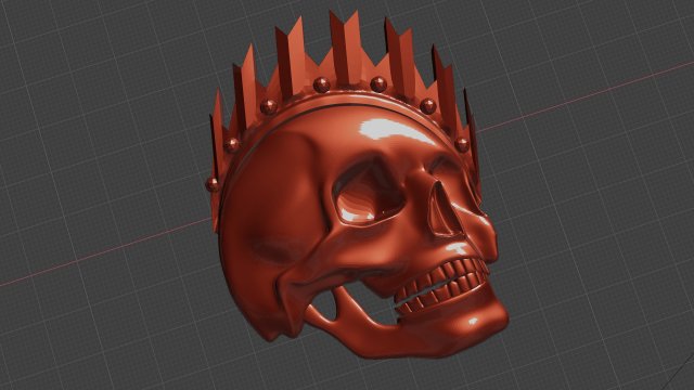 relief for cnc scull king Modelo de Impressão 3D .c4d .max .obj .3ds .fbx .stl .blend 