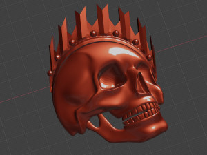 relief for cnc scull king 3D Print Model