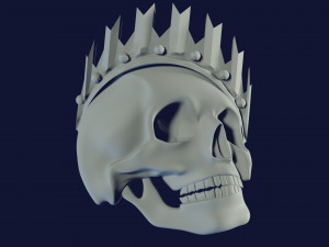 relief for cnc scull king Modelo de Impressão 3D