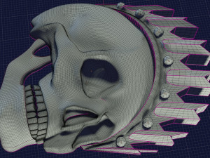 relief for cnc scull king Modelo de Impressão 3D