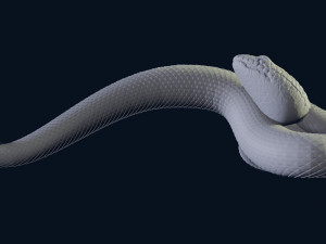 snake doorhandle for cnc 3dprint Model do druku 3D