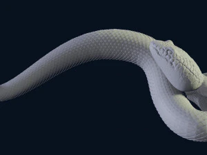 snake doorhandle for cnc 3dprint 3D Print Model