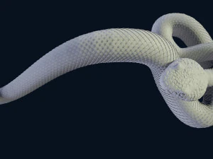 snake doorhandle for cnc 3dprint 3D Print Model
