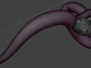 snake doorhandle for cnc 3dprint 3D 프린트 모델