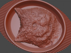 cat relief 3d print cnc 3D Baskı Modeli