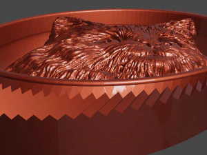 cat relief 3d print cnc 3D Print Model