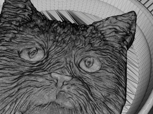 cat relief 3d print cnc 3D Baskı Modeli