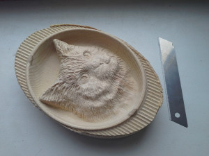 cat relief 3d print cnc 3D Baskı Modeli