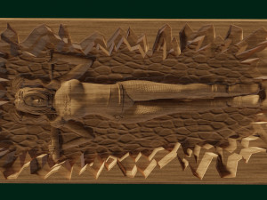 relief for cnc backgammon 3D Print Model