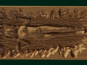 relief for cnc backgammon 3D Print Model
