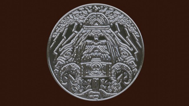 relief coin for 3d print cnc 3D-Druckmodell .c4d .max .obj .3ds .fbx .stl .blend 